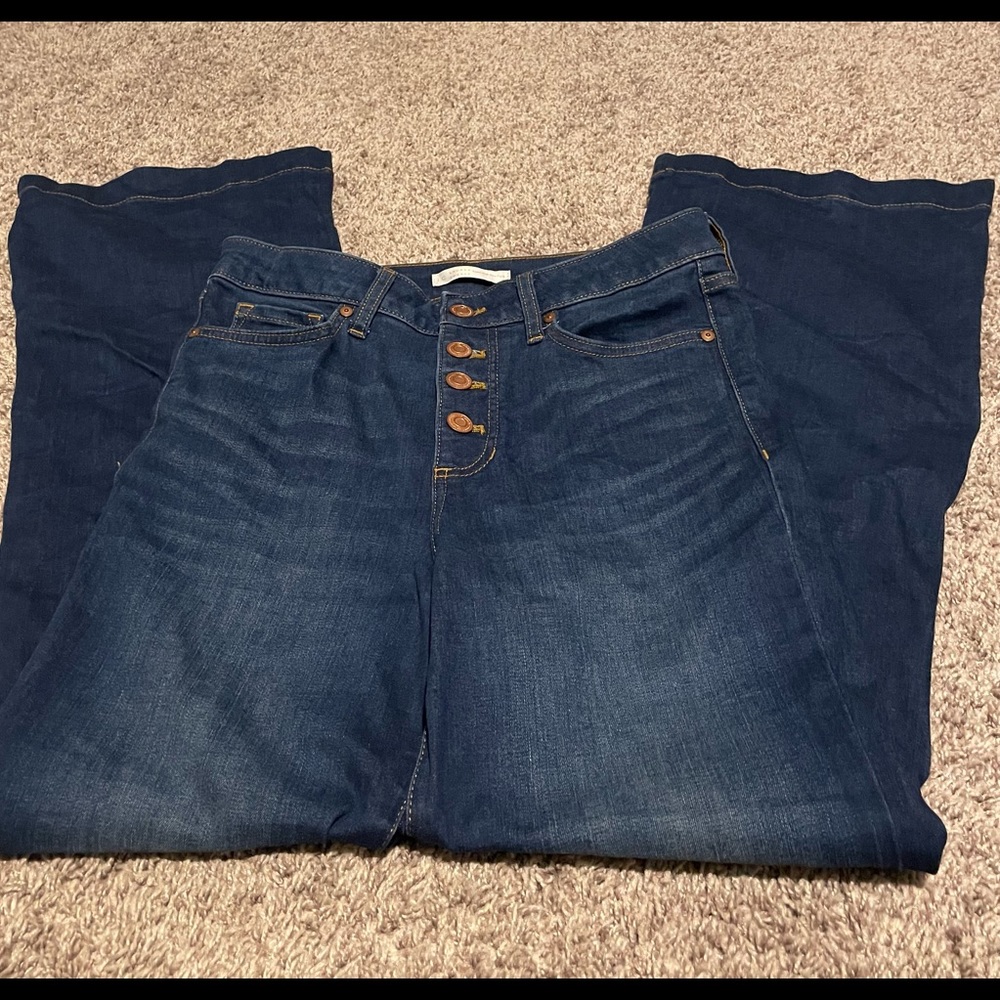 Lauren Conrad super high rise flare jeans